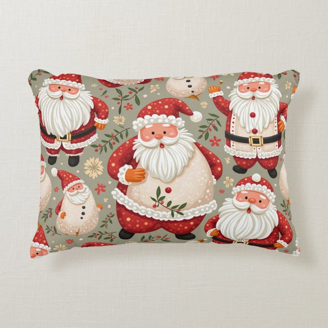 Santa Claus, X-MAS Decorative Cushion (Front)