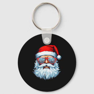 Santa Claus Xmas Merry Christmas Navidad Winter Ho Key Ring