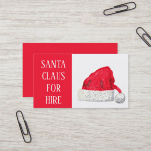 Santa Claus Xmas Red Hire Sleigh Professional Business Card
