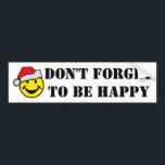 Santa Claus your backgr. & ideas Bumper Sticker<br><div class="desc">Funny Design by EDDA Fröhlich / EDDArt | Coloured Emoji for everyone! Spread your good mood and give everyone a smile :-) | You miss other colours or products with this design? Feel free to contact me: contact@eddart.de or have a look here: www.zazzle.com/eddartshop* and here: www.zazzle.de/eddartiful* | "don't worry be...</div>