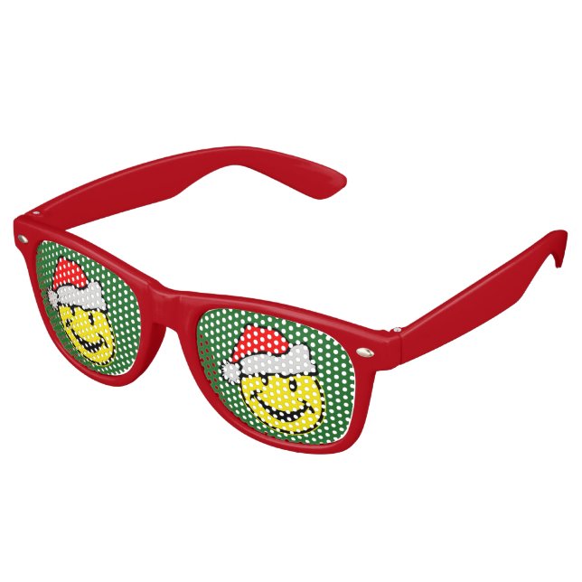 Santa Claus your backgr. & ideas Retro Sunglasses (Angled)