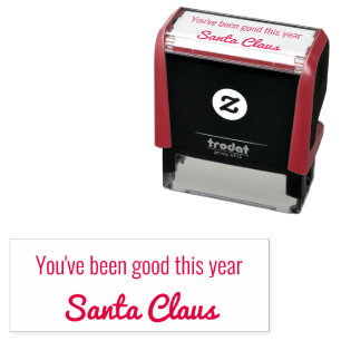 Santa Claus You've Been Good for Christmas Self-inking Stamp
