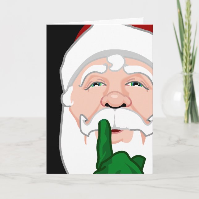 Santa Clause Cards Christmas Greetings Card (Front)