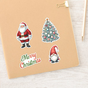 Santa Clause Christmas Tree Gnome Set