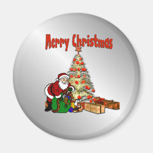 Santa Clause Christmas Tree Magnet