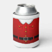 Santa Clause Coolers Christmas Beer Can Cooler