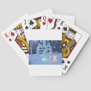 Santa Clause Faces Funny Christmas Holiday Playing Cards