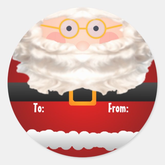 Santa Clause Gift Tag (Front)