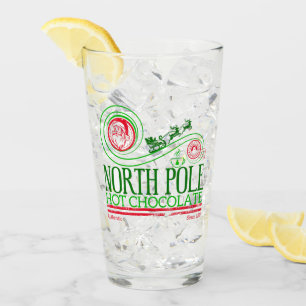 Santa Clause North Pole Hot Chocolate Glass