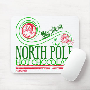 Santa Clause North Pole Hot Chocolate Mouse Mat