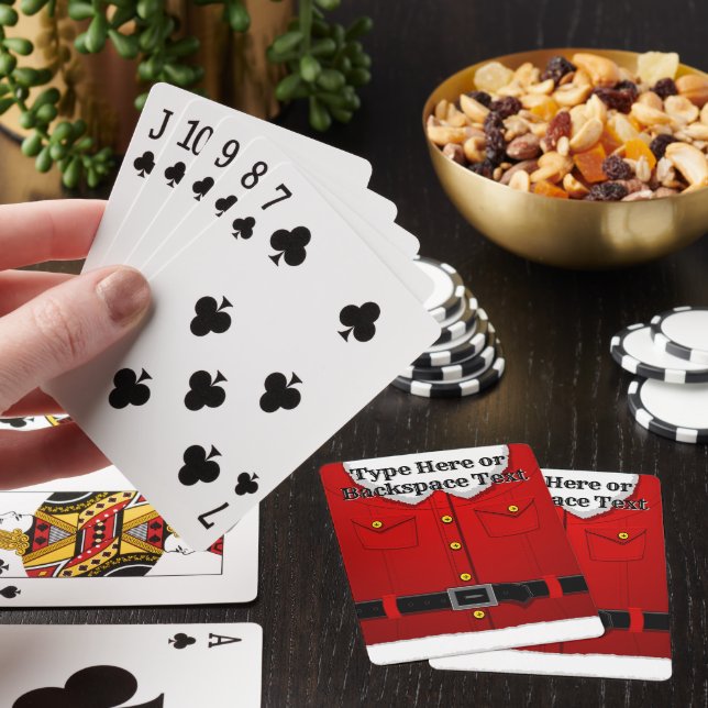 Santa Clause Playing Cards Personalised Cards (In Situ)
