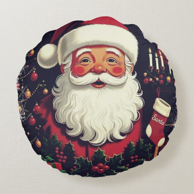 SANTA CLAUSE ROUND CUSHION (Back)