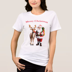 Santa Clause Tri-Blend Shirt