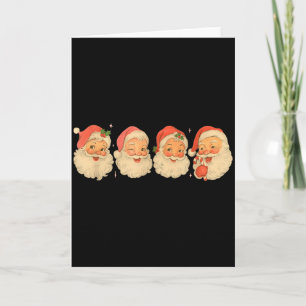 Santa Clause Vintage Cute Jolly Merry Christmas Wo Card