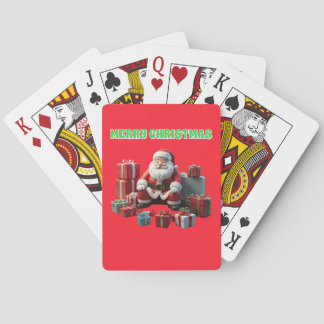 Santa Clause with gifts Playing Cards
