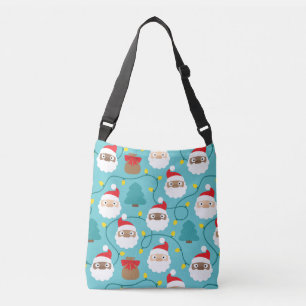 Santa Clauses Pattern Crossbody Bag