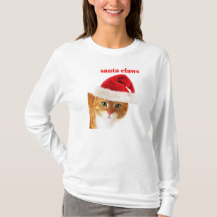 Santa Claws Cat T-Shirt
