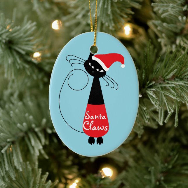 Santa Claws Christmas Christmas Ornament (Tree)