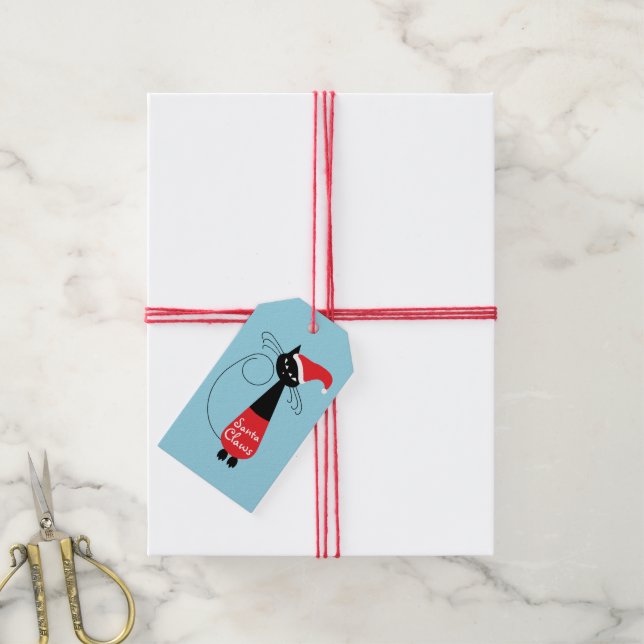 Santa Claws Christmas Gift Tags (With Twine)