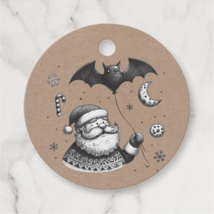 Santa Claws Favour Tags