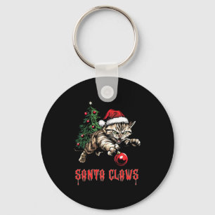 Santa Claws Long Sleeve  Key Ring