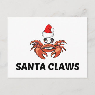 SANTA CLAWS POSTCARD