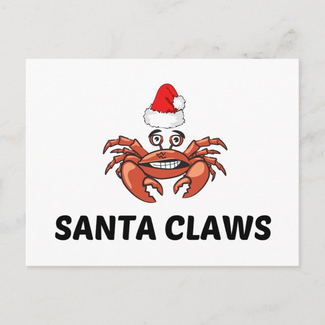 SANTA CLAWS POSTCARD (Front)