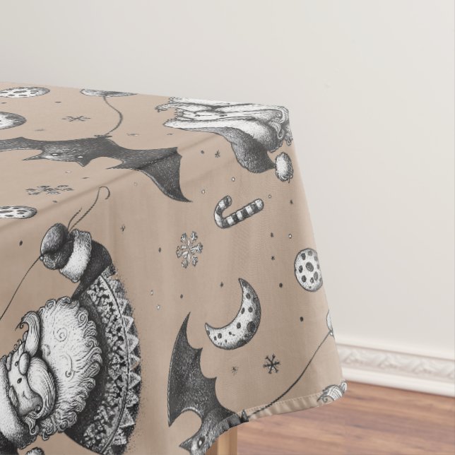 Santa Claws Tablecloth (In Situ)