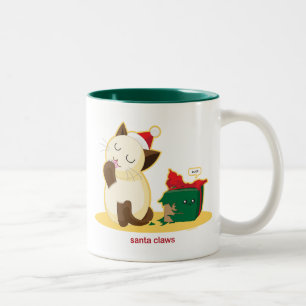 Santa Claws Two-Tone Coffee Mug