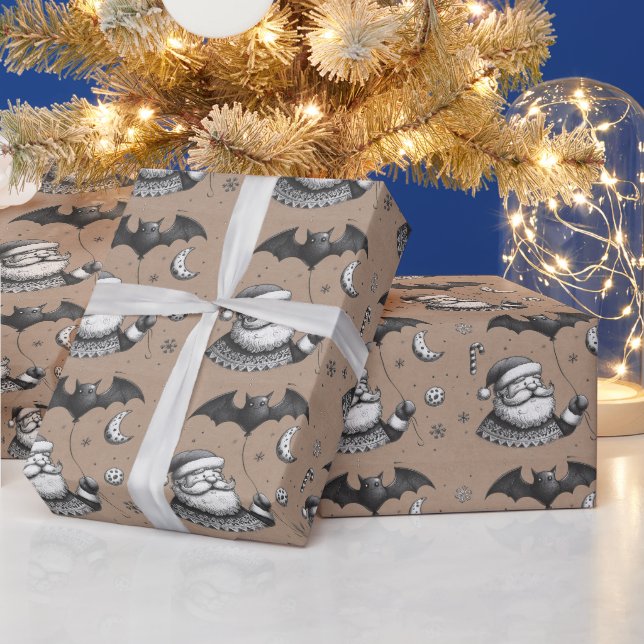 Santa Claws Wrapping Paper (Holidays)