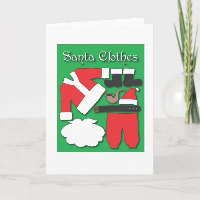 Santa Clothes note card (Front)