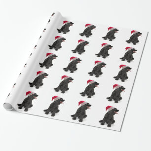 Santa Cocker Spaniel Wrapping Paper