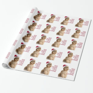 Santa Cocker Spaniel Wrapping Paper