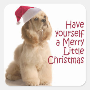 Santa Cocker Stickers