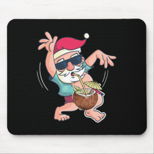 Santa Coconut Drink Christmas In July Pool Party S Mouse Mat