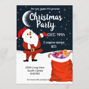 Santa  come and see sanata christmas market invitation