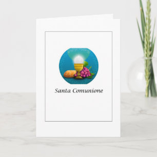Santa Comunione - Holy Communion in Italian Card