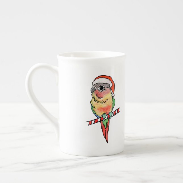 Santa Conure Christmas Mug (Left)