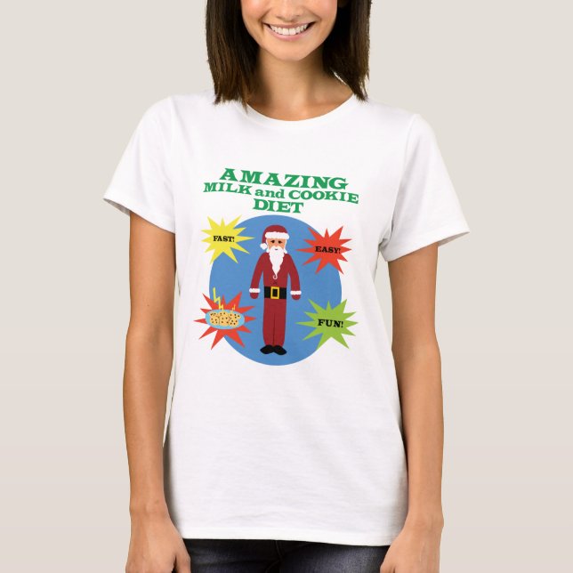 Santa Cookie Diet T-Shirt (Front)