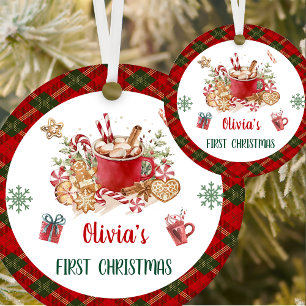 Santa Cookies Christmas Birthday Party Ceramic Tree Decoration