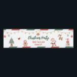 Santa Cookies Christmas Party  Water Bottle Label<br><div class="desc">Santa Cookies Christmas Party Water Bottle Label</div>