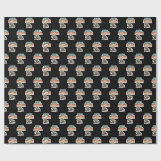 Santa Corp Quiet Quitting Elf Funny Office Wrapping Paper