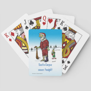 Santa Corpse Zombie Playing Cards