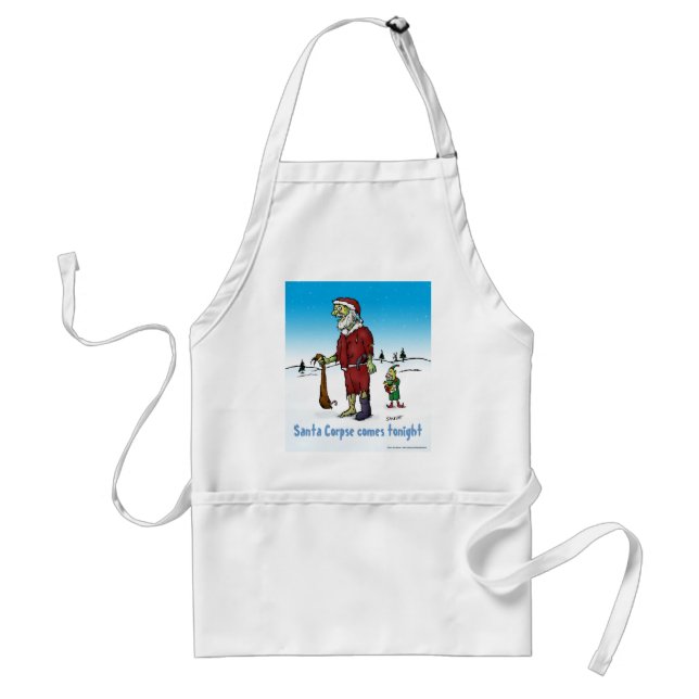 Santa Corpse Zombie Standard Apron (Front)