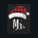 Santa Couples Matching Christmas For Couples Red P Fleece Blanket<br><div class="desc">Santa Couples Matching Christmas For Couples Red Plaid</div>