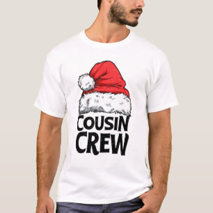 Santa Cousin Crew Christmas Family Matching Pajama T-Shirt