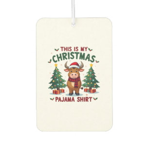 Santa Cow Xmas Tree Lights This Is My Christmas Pa Car Air Freshener