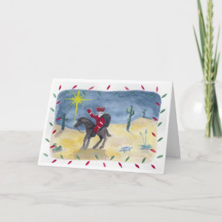 Santa Cowboy Holiday Card