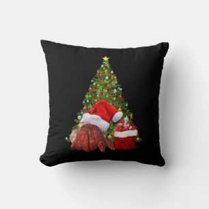Santa Crab Funny Christmas Hermit Crab Lover Cushion