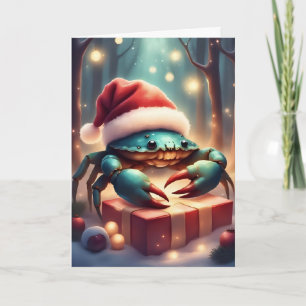 Santa Crab’s Holiday – Coastal Christmas Card